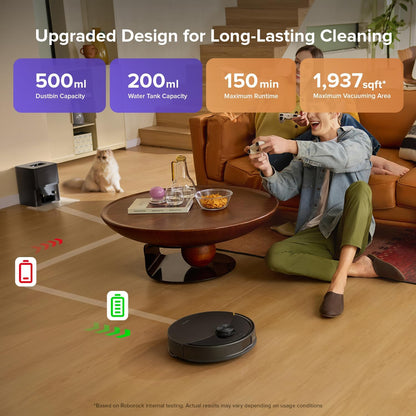 roborock Q10 S5+ Robot Vacuum Cleaner with Mop, 10,000Pa Suction