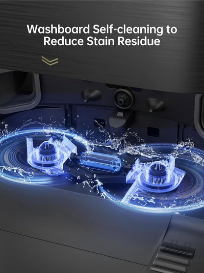 DREAME X30 Ultra Robot Vacuum Cleaner with Detachable and Lift-Up Mop, Auto Empty Robot and Mop Combo with Side Brush, 8300Pa Suction, Self-Cleaning Mop and