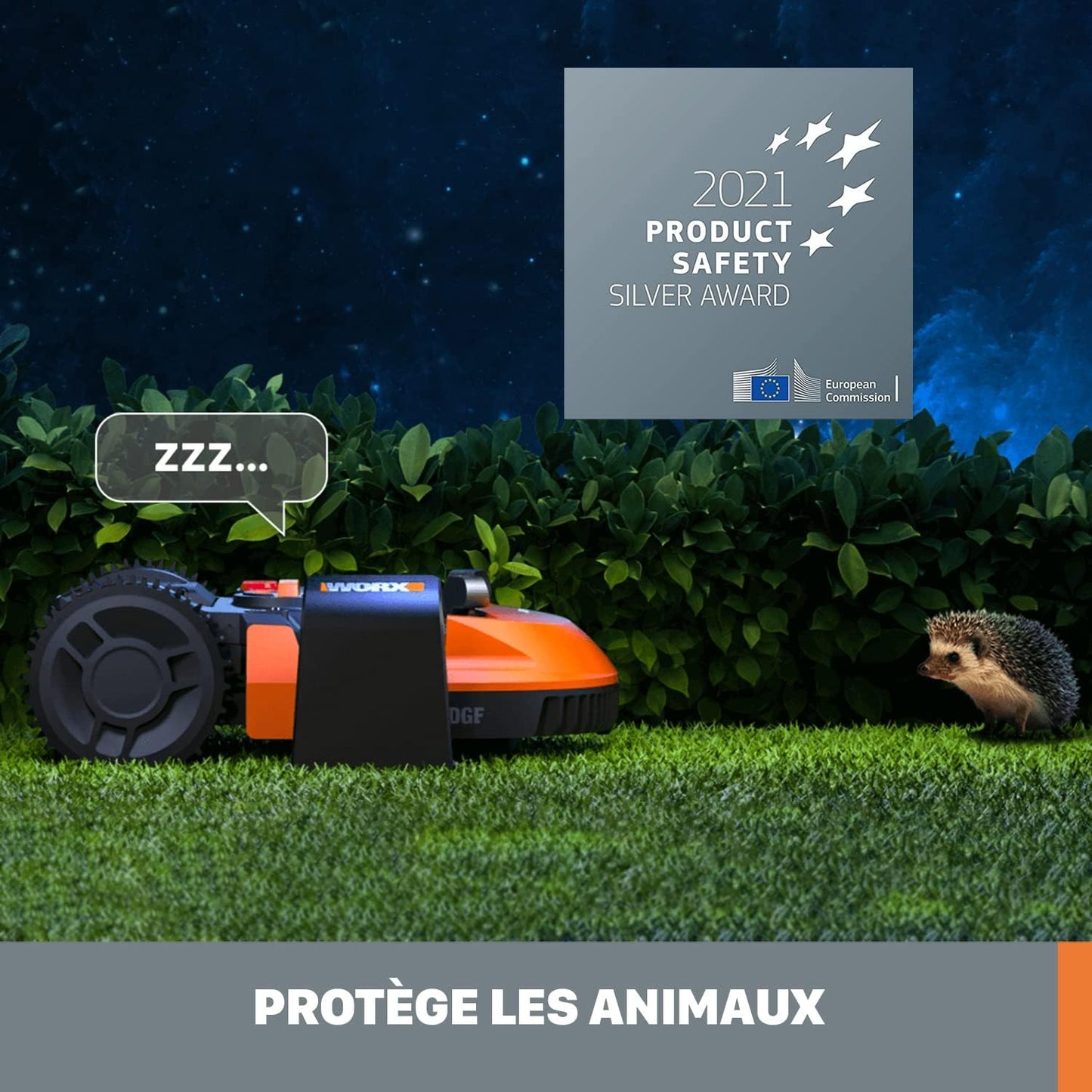 WORX Landroid Plus WR165E Robotic Lawnmower with Boundary Cable for Gardens up to 500 m² (AIA Navigation, App Control, WiFi, Bluetooth and Floating Mower - Max Gradient: 35%)