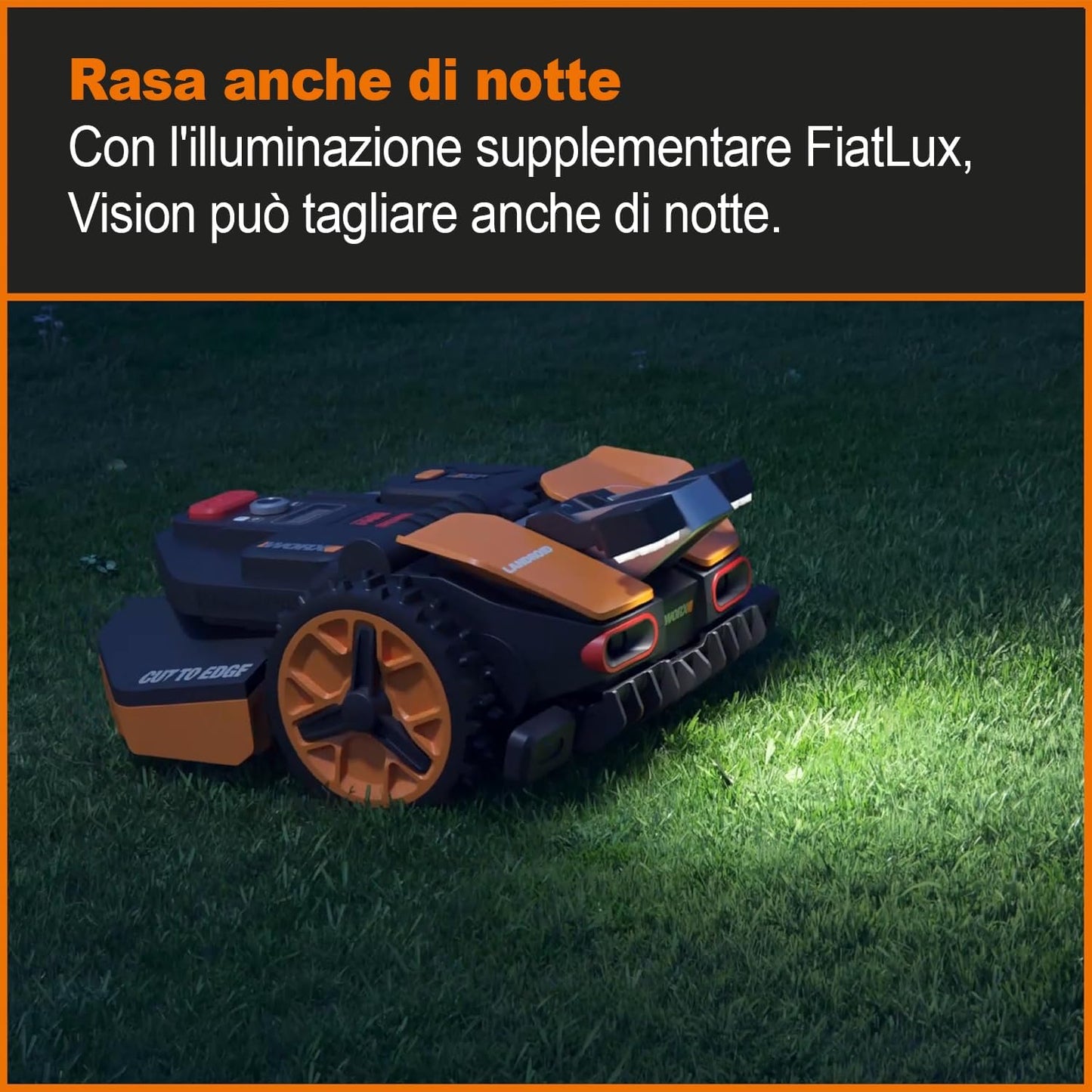 WORX Landroid Vision M600 Robotic Lawnmower WR206E.1 for Gardens up to 600 m² - Intelligent Robotic Lawnmower without Boundary Cable - WiFi & Bluetooth - Active Obstacle Avoidance with AI Technology -