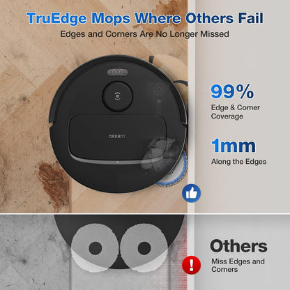 ECOVACS DEEBOT N30 Pro Omni Robot Vacuum and Mop, 2024 New Launch, 10000Pa Suction, TruEdge Adaptive Edge Mopping, ZeroTangle 2.0 Technology, Hot Air-Drying, Self-Emptying, Auto-Lift Mopping