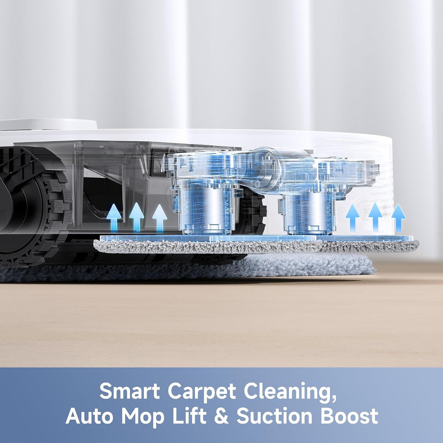 MOVA E40 Ultra Robot Vacuum and Mop, 19000Pa Suction & Anti-Tangle Brushes
