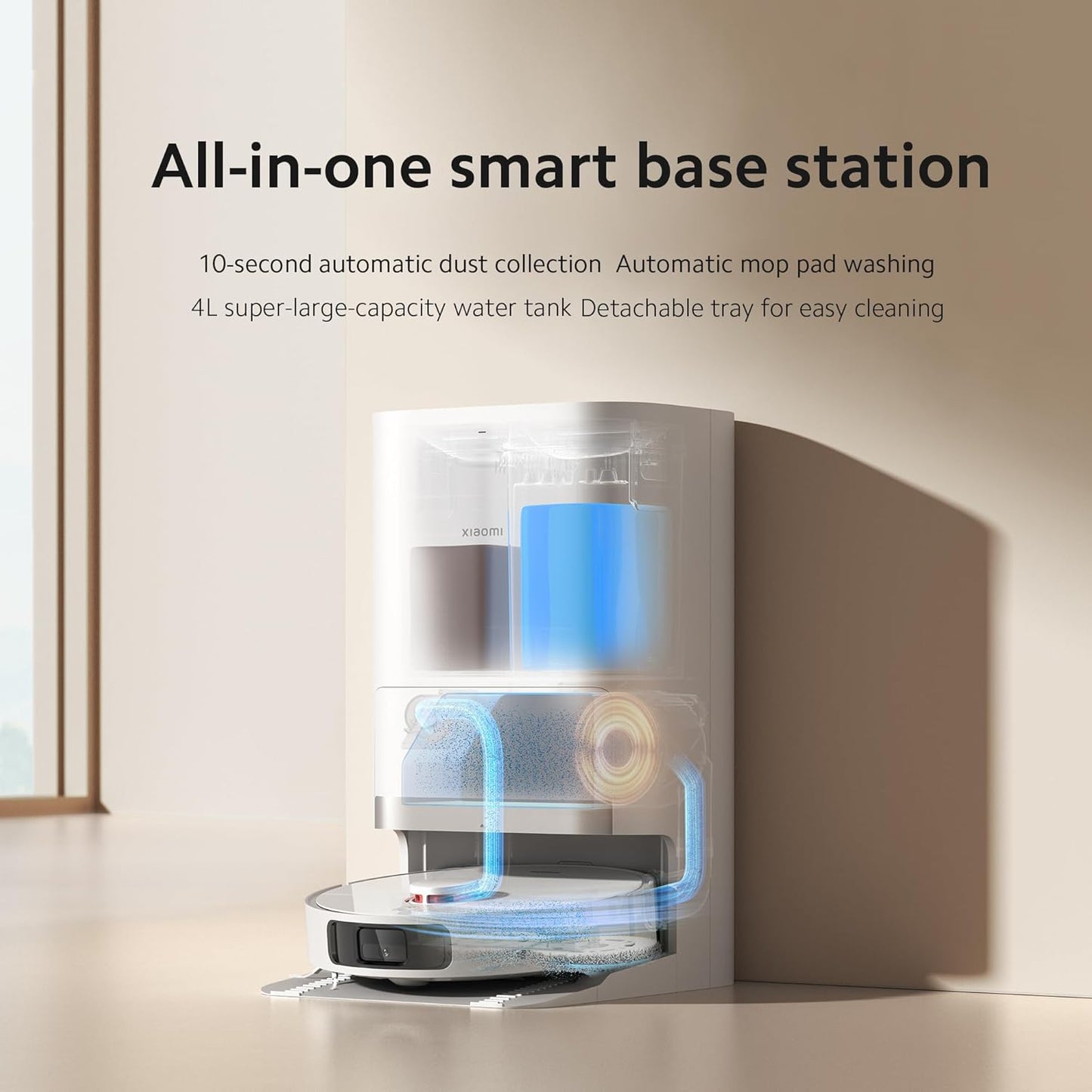 XIAOMI X20+ Robot Vacuum Cleaner with Mop Function and Lifting Mop, 6000 Pa