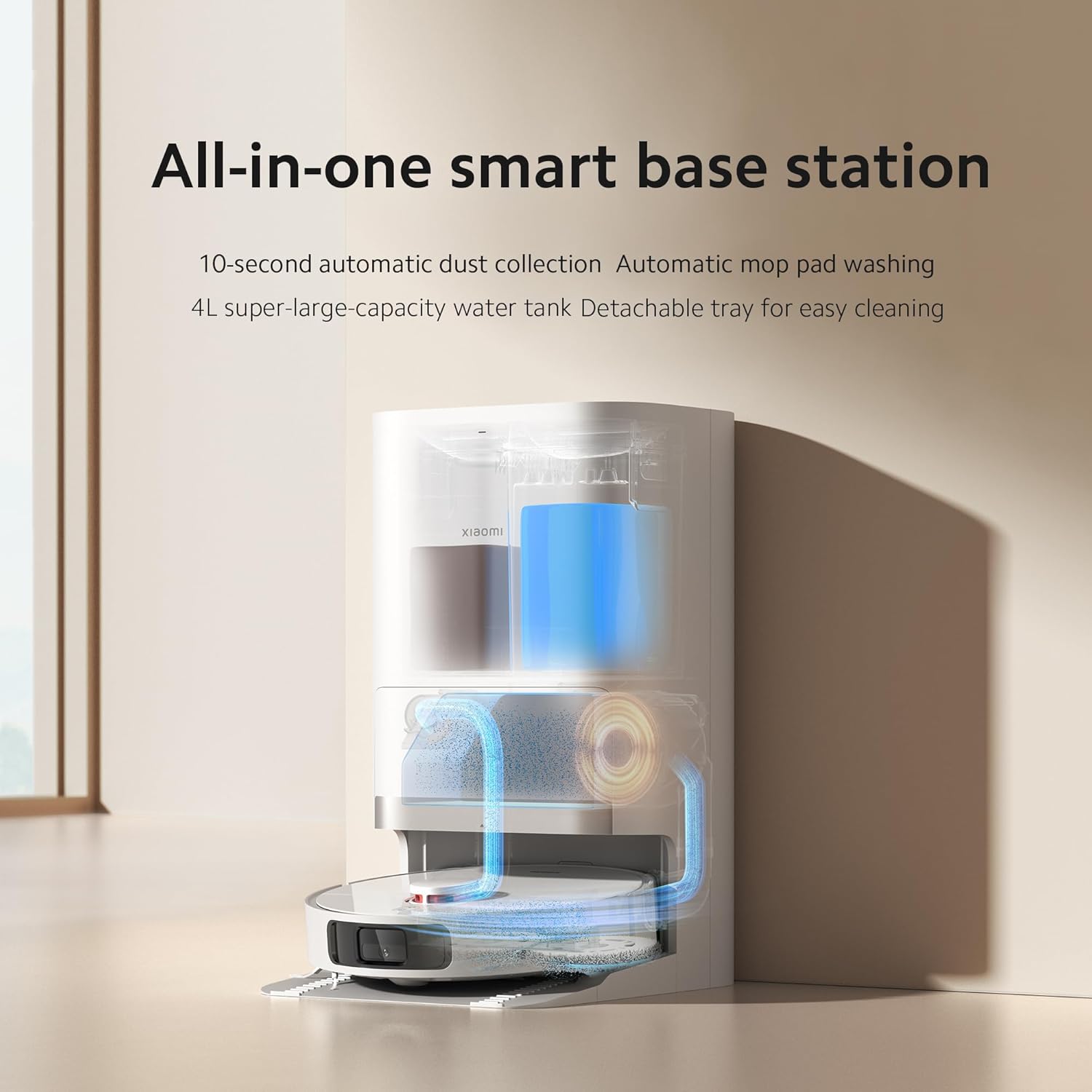 XIAOMI X20+ Robot Vacuum Cleaner with Mop Function and Lifting Mop, 6000 Pa