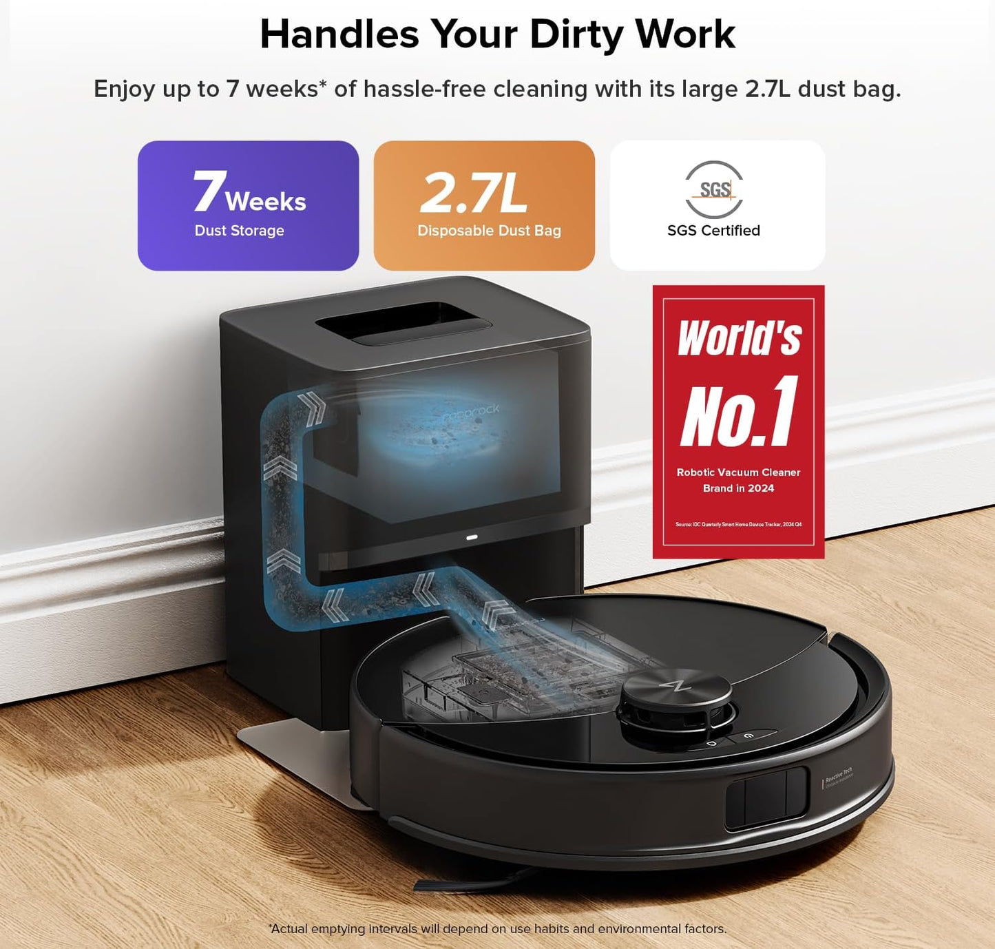 roborock Q10 S5+ Robot Vacuum Cleaner with Mop, 10,000Pa Suction
