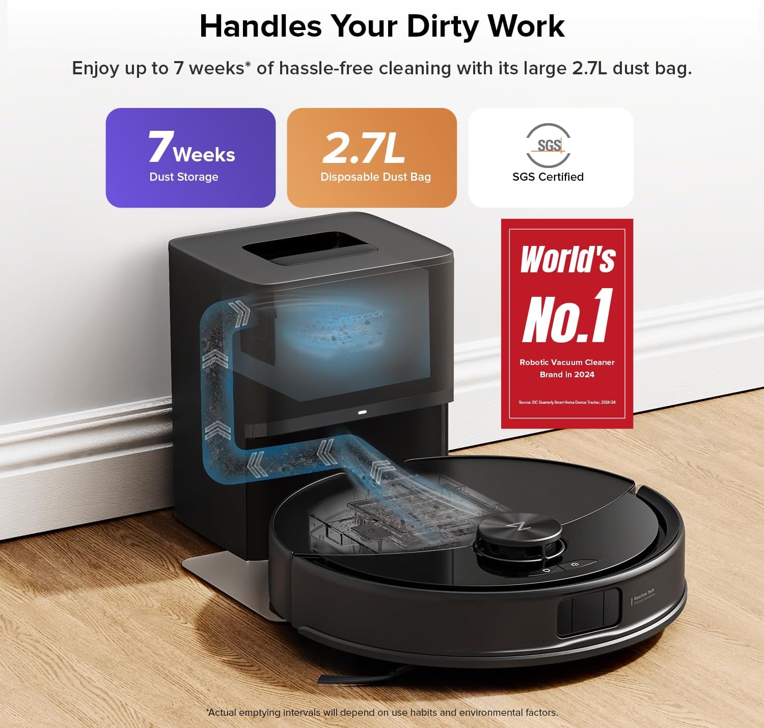 roborock Q10 S5+ Robot Vacuum Cleaner with Mop, 10,000Pa Suction