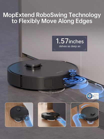 DREAME X30 Ultra Robot Vacuum Cleaner with Detachable and Lift-Up Mop, Auto Empty Robot and Mop Combo with Side Brush, 8300Pa Suction, Self-Cleaning Mop and