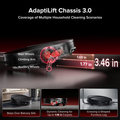 roborock Saros 20 Robot Vacuum Cleaner with Mop, 36,000 Pa Suction