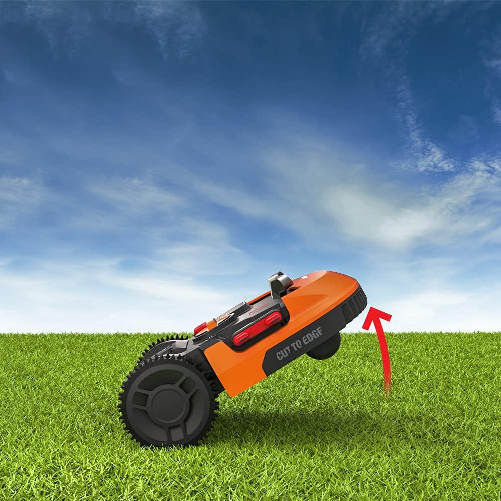 WORX Landroid M500+ WR165E Robot Lawn Mower for medium gardens up to 500m2/Cut to edge Automatic robotic lawn mower with app control, wifi
