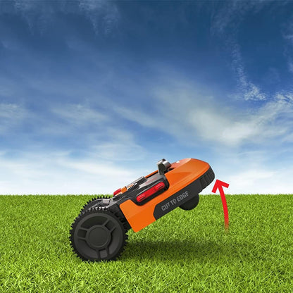 WORX Landroid M500+ WR165E Robot Lawn Mower for medium gardens up to 500m2/Cut to edge Automatic robotic lawn mower with app control, wifi