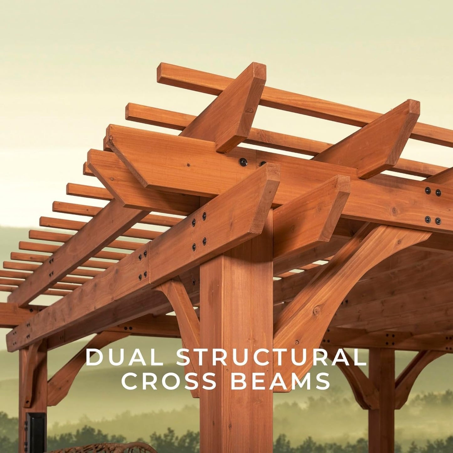 Backyard Discovery Beaumont Freestanding Pergola 2101579COM