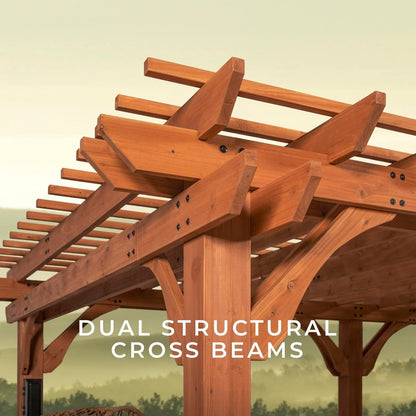 Backyard Discovery Beaumont Freestanding Pergola 2101579COM