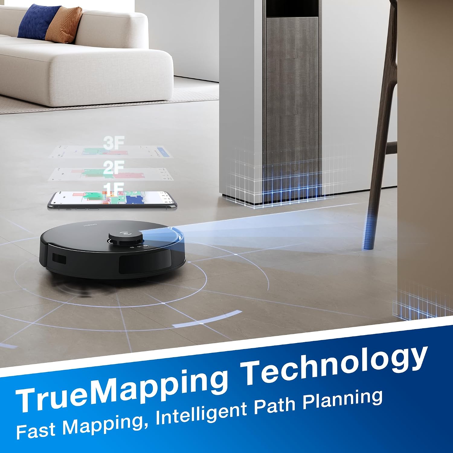 ECOVACS DEEBOT N20 PRO Plus Robot Vacuum and Mop,with Bagless Self Emptying Station, 8000Pa Suction,OZMO Pro 2.0 Vibrating Mopping System, Anti-Tangle Technology,45-Day Capacity,300 Minutes Runtime