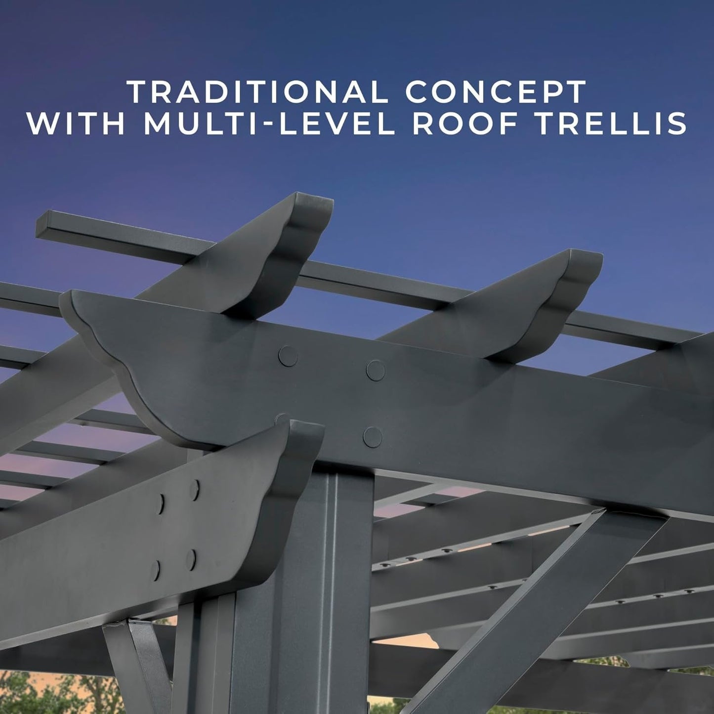 Stratford Traditional Steel Pergola