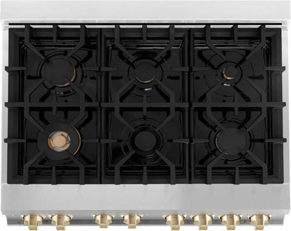 ZLINE Autograph Edition 36″ 4.6 Cu. Ft. Dual Fuel Range