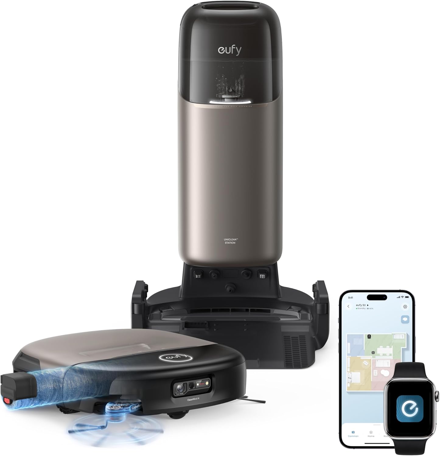 eufy Robot Vacuum and Mop Omni S2 2026 New,30,000 Pa Suction,Local Repair