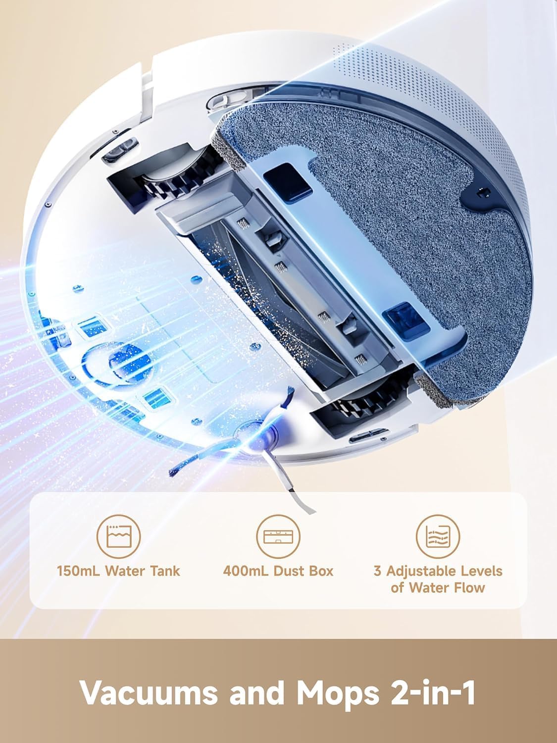 dreame D10 Plus Gen 2 Robot Vacuum and Mop with 90-Day Auto-Empty Dock