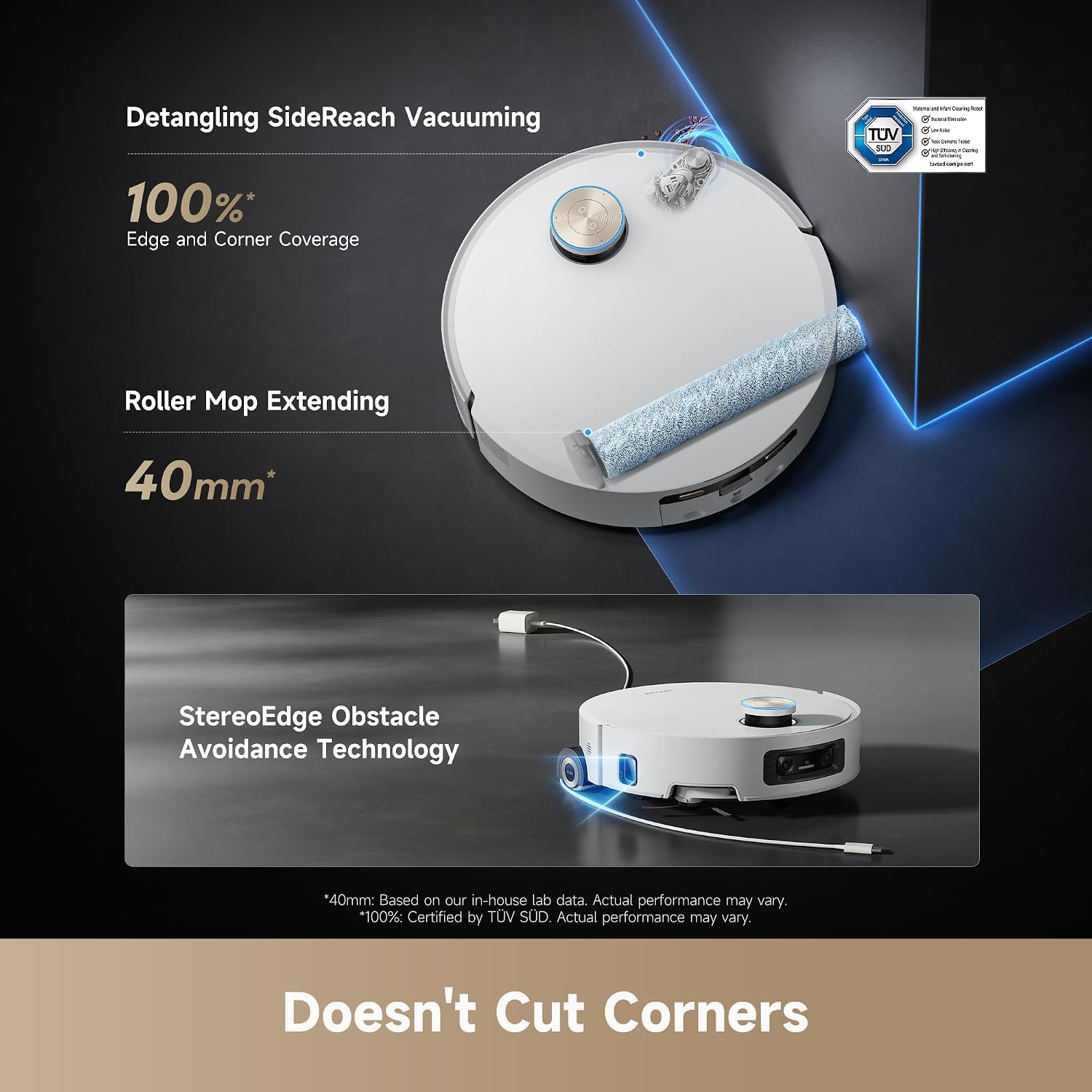 dreame Aqua10 Ultra Roller Complete Robot Vacuum with AquaRoll Mop