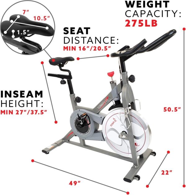 Sunny Health & Fitness Synergy Pro Magnetic Indoor Cycling Bike