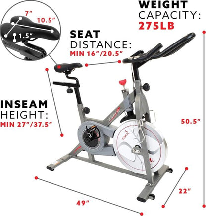 Sunny Health & Fitness Synergy Pro Magnetic Indoor Cycling Bike