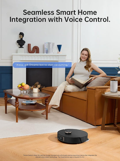 DREAME L30 Ultra Robot Vacuum Cleaner, 57.8°C Hot Water Mop Self-Cleaning, Mop Self-Drying, Mop Extend, Lifting, Refilling, Auto Empty, 7300Pa Suction Power, AI Action and 3D Navigation