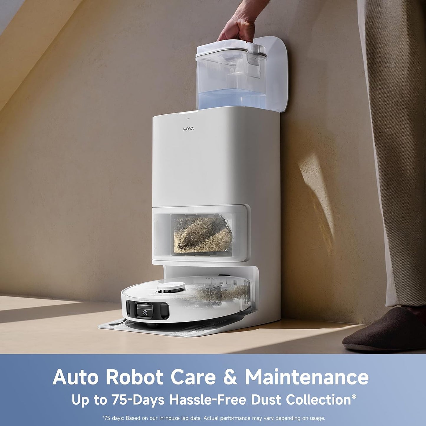 MOVA E40 Ultra Robot Vacuum and Mop, 19000Pa Suction & Anti-Tangle Brushes