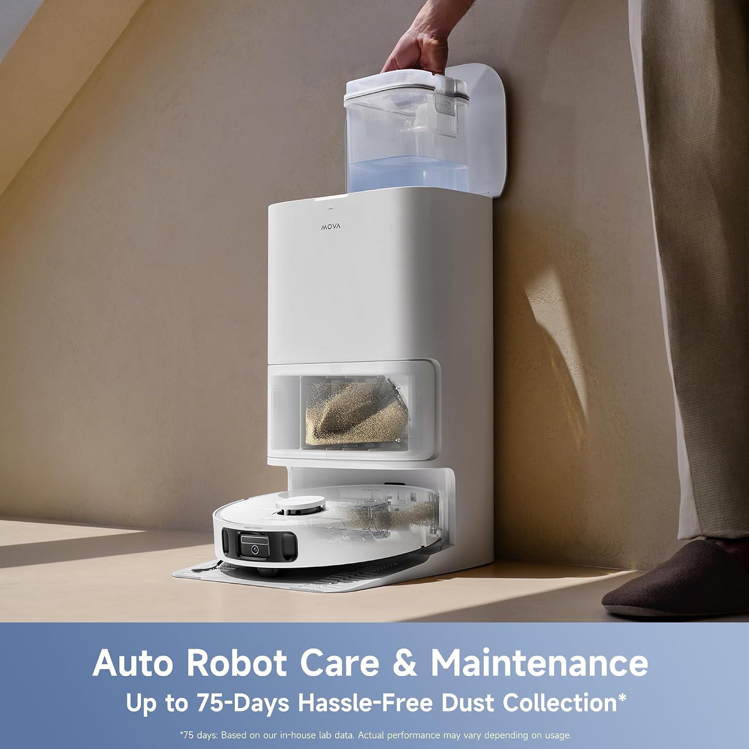 MOVA E40 Ultra Robot Vacuum and Mop, 19000Pa Suction & Anti-Tangle Brushes