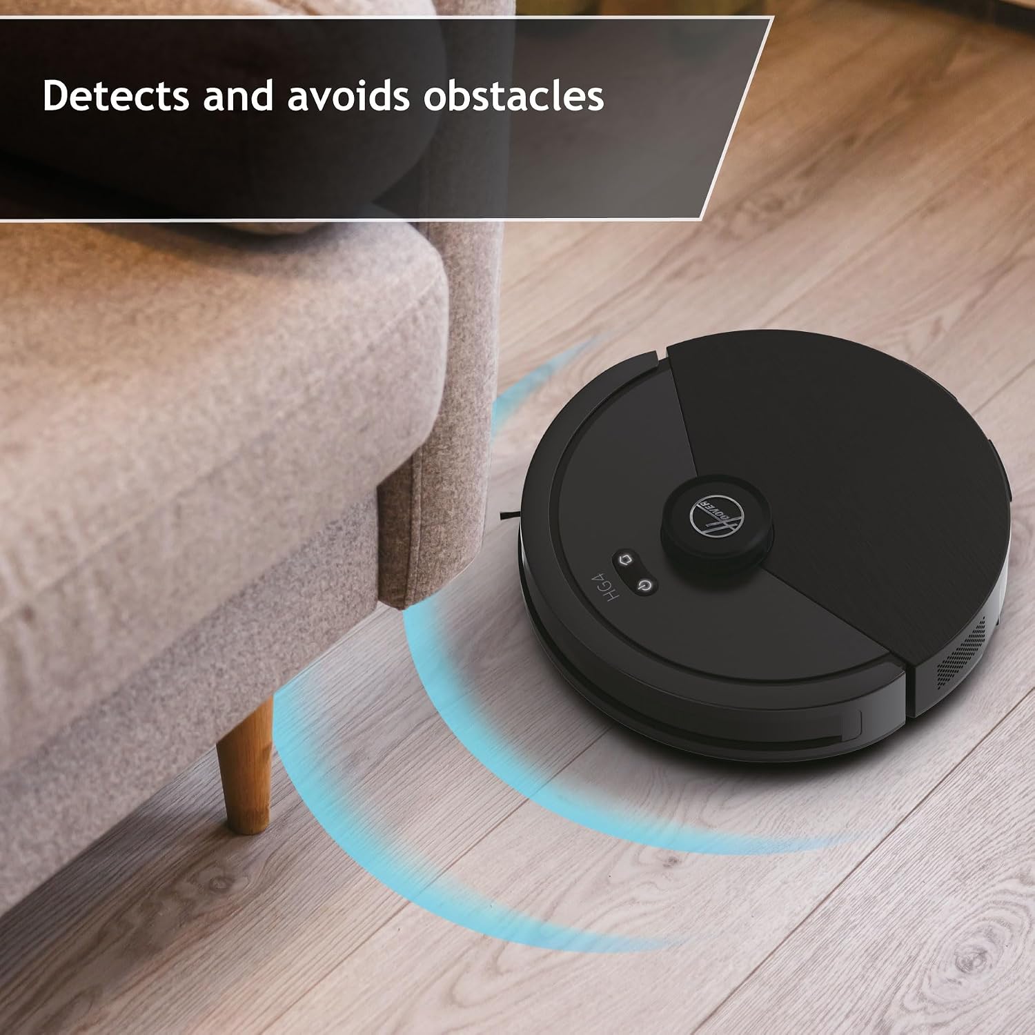 HG4 Robot Vacuum Cleaner, Up to 4000Pa Suction, Laser Navigation, Wi-Fi, Charging Base with Automatic Return, Obstacle Sensor, Customisable Home Map [HG410D]