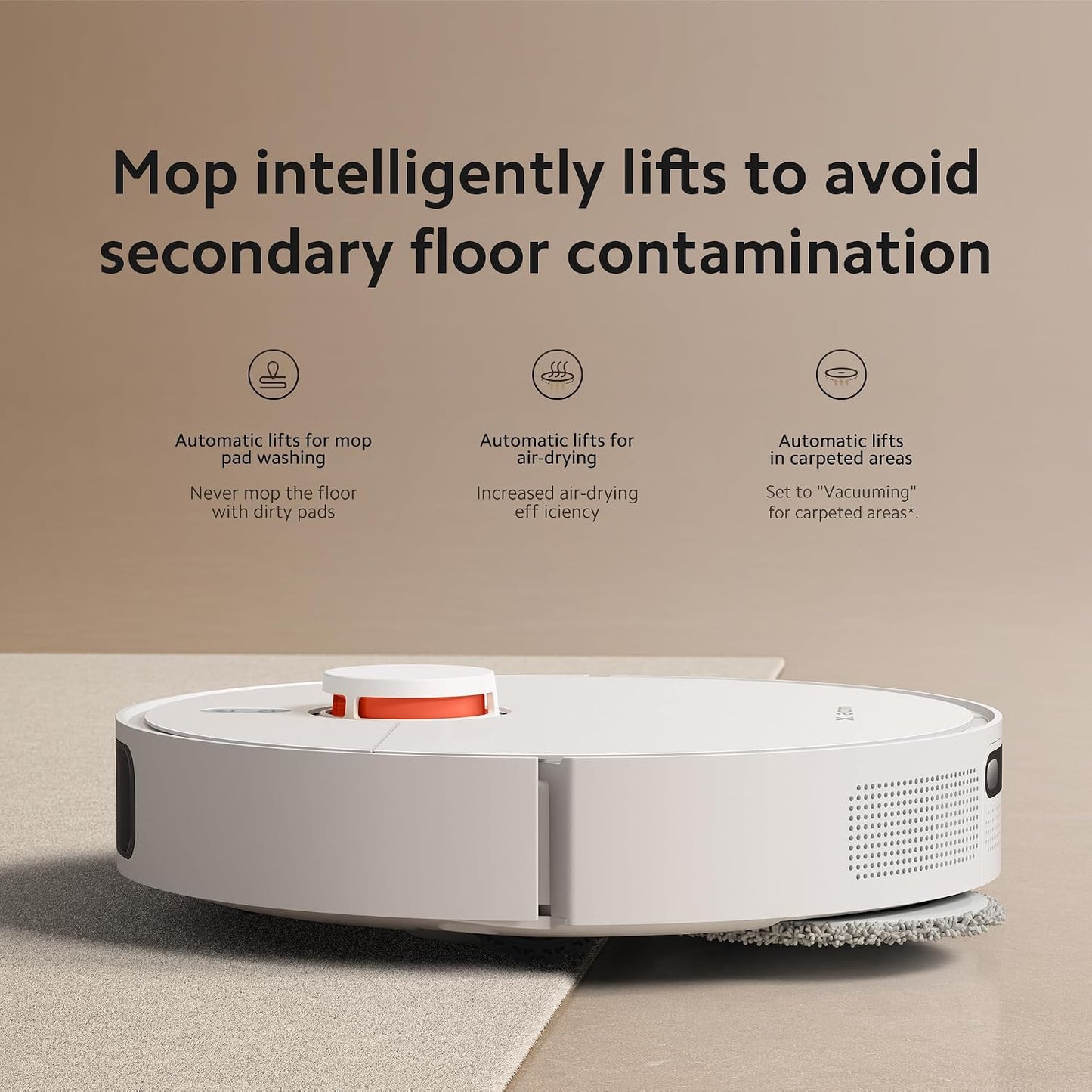 XIAOMI X20+ Robot Vacuum Cleaner with Mop Function and Lifting Mop, 6000 Pa