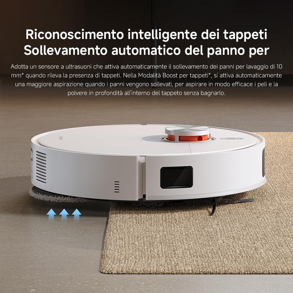 XIAOMI Robot Vacuum X20 Pro – Smart 2-in-1 Vacuum & Mop with Auto-Empty Dock, AI Obstacle Avoidance, 8000Pa Suction, LDS Laser Navigation, App & Voice Control, UK Version – White