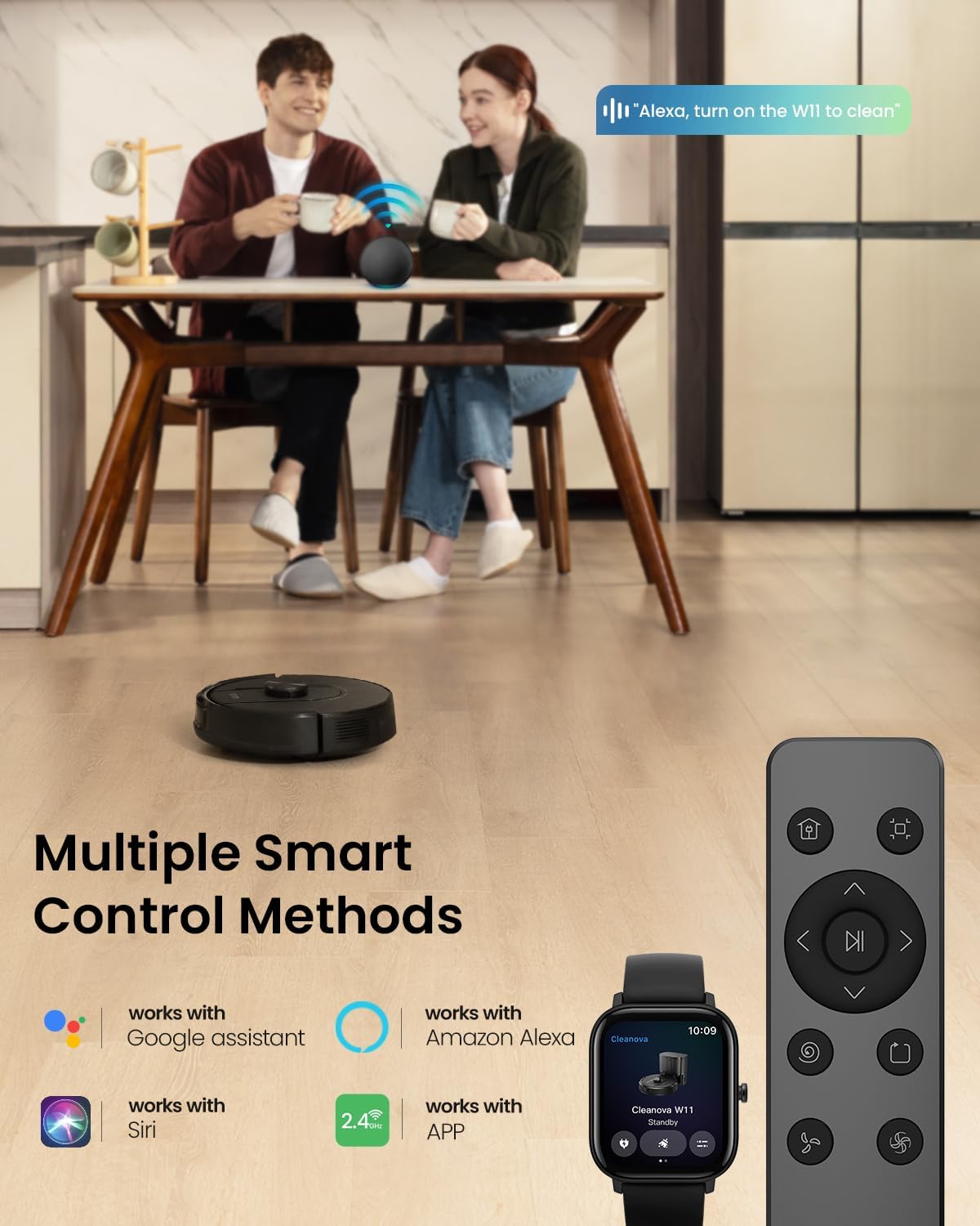 Vexilar Self-Emptying Robot Vacuum Cleaner with Mop, Laser Navigation, Up to 60 Days of Hands-Free Cleaning, 180 Mins Runtime, Strong 10000Pa Suction Robot Vacuum to Clean Floors, Carpets, Pet Hair
