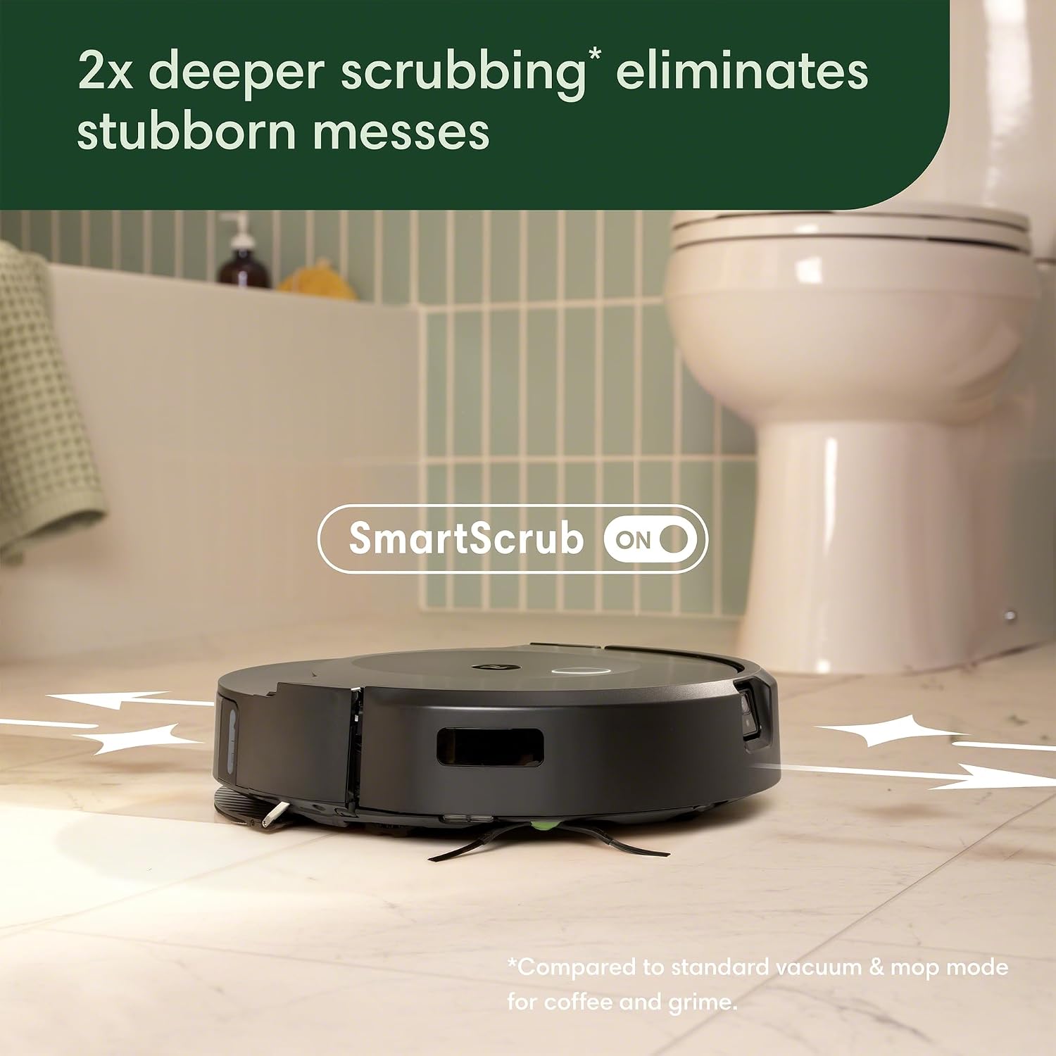 iRobot Roomba Combo 10 Max Robot Vacuum and Mop + AutoWash Dock - Multi-Functional Base, Refills Bin, Washes & Dries It's Pad, Self-Emptying, Auto-Retract Pad, Avoids Obstacles