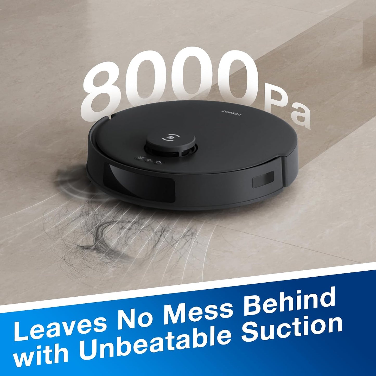 ECOVACS DEEBOT N20 PRO Plus Robot Vacuum and Mop,with Bagless Self Emptying Station, 8000Pa Suction,OZMO Pro 2.0 Vibrating Mopping System, Anti-Tangle Technology,45-Day Capacity,300 Minutes Runtime