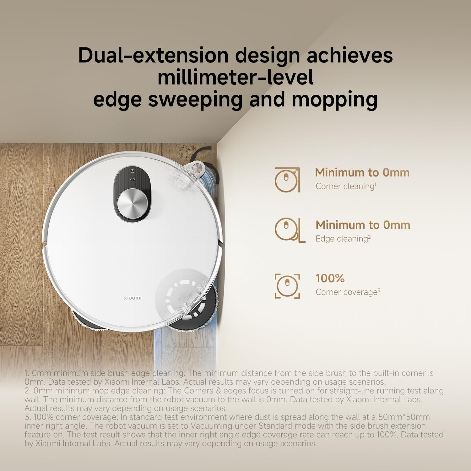 XIAOMI 5 Robot Vacumm Cleaner with Mop, 20000 Pa, Lifting dToF Navigation