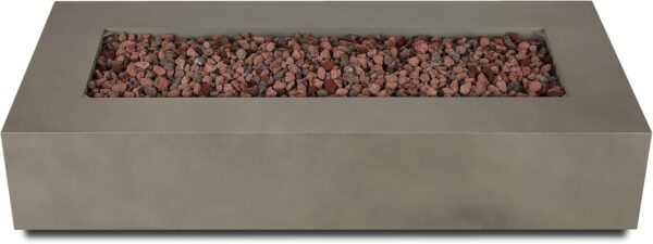Real Flame Aegean 70″ Rectangle Propane Fire Table