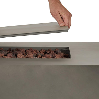 Real Flame Aegean 70″ Rectangle Propane Fire Table