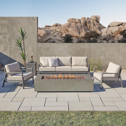 Real Flame Aegean 70″ Rectangle Propane Fire Table