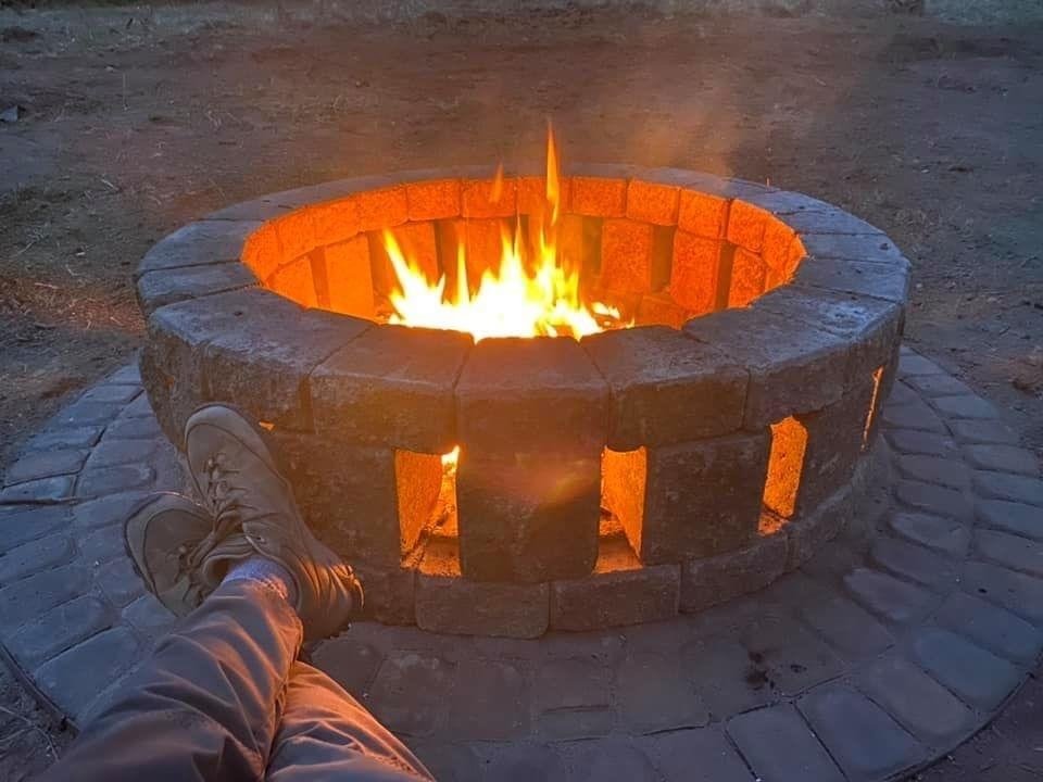 Stonehenge 58 in. x 16 in. Concrete Fire Pit Kit in Northwest Blend