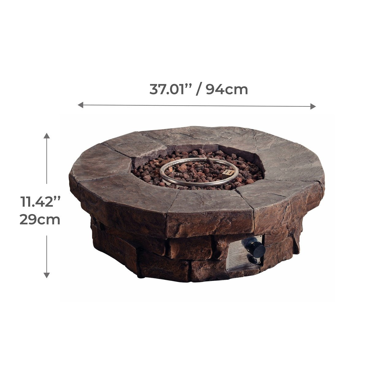 Red Barrel Studio Kimily Propane Outdoor Fire Pit