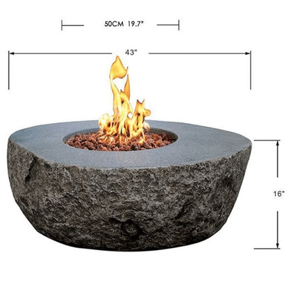 Elementi Boulder Outdoor Fire Pit Table