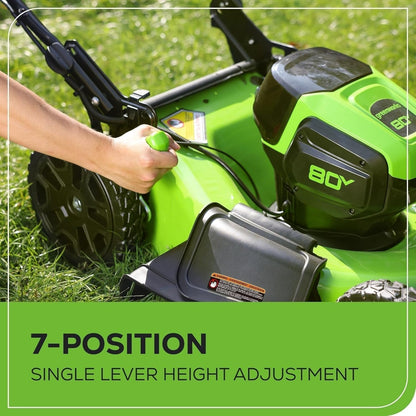 Greenworks 80V 21″ Cordless Self-Propelled Lawn Mower