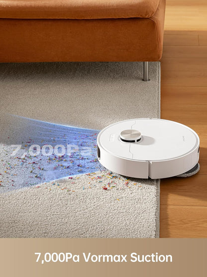 dreame L10s Pro Ultra Heat Robot Vacuum Cleaner, 7000Pa Robotic Vacuums with Mop Extend Technology, AI 3D Navigation, Hot Water Mop Washing, Ideal for Hair, Carpets
