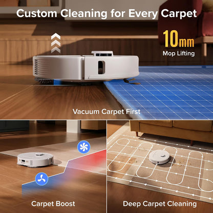 roborock Qrevo S Pro Robot Vacuum Cleaner with Mop, 18,500 Pa Suction