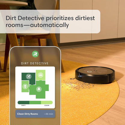 ROOMBA iRobot j9 Robot Vacuum – More Powerful Suction, Identifies and Avoids Obstacles Like Pet Waste, Best for Homes with Pets, Smart Mapping, Alexa​