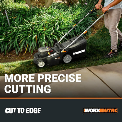 WORX Nitro 40V 16″ Cordless Lawn Mower w/Brushless Motor 2.0 & Intellicut