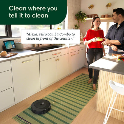 iRobot Roomba Combo 10 Max Robot Vacuum and Mop + AutoWash Dock - Multi-Functional Base, Refills Bin, Washes & Dries It's Pad, Self-Emptying, Auto-Retract Pad, Avoids Obstacles