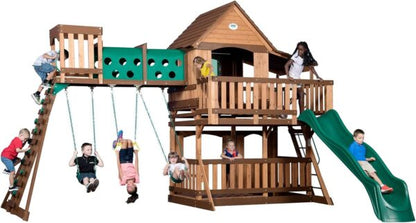 Backyard Discovery Woodridge Elite Cedar Swing Set/Playset