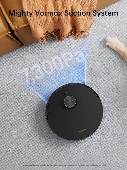 DREAME L30 Ultra Robot Vacuum Cleaner, 57.8°C Hot Water Mop Self-Cleaning, Mop Self-Drying, Mop Extend, Lifting, Refilling, Auto Empty, 7300Pa Suction Power, AI Action and 3D Navigation