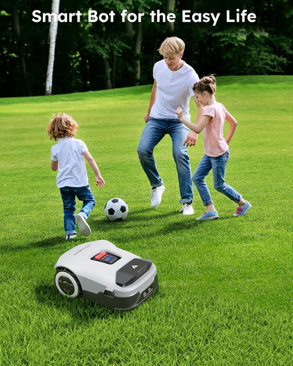 ANTHBOT Robot Lawnmower NO Wire - 3000m², Full Band RTK+4-Eye Vision Robotic Lawn Mower, Automatic Mapping, 30 Multi-zone Management, Accurate Obstacle Avoidance, APP Control