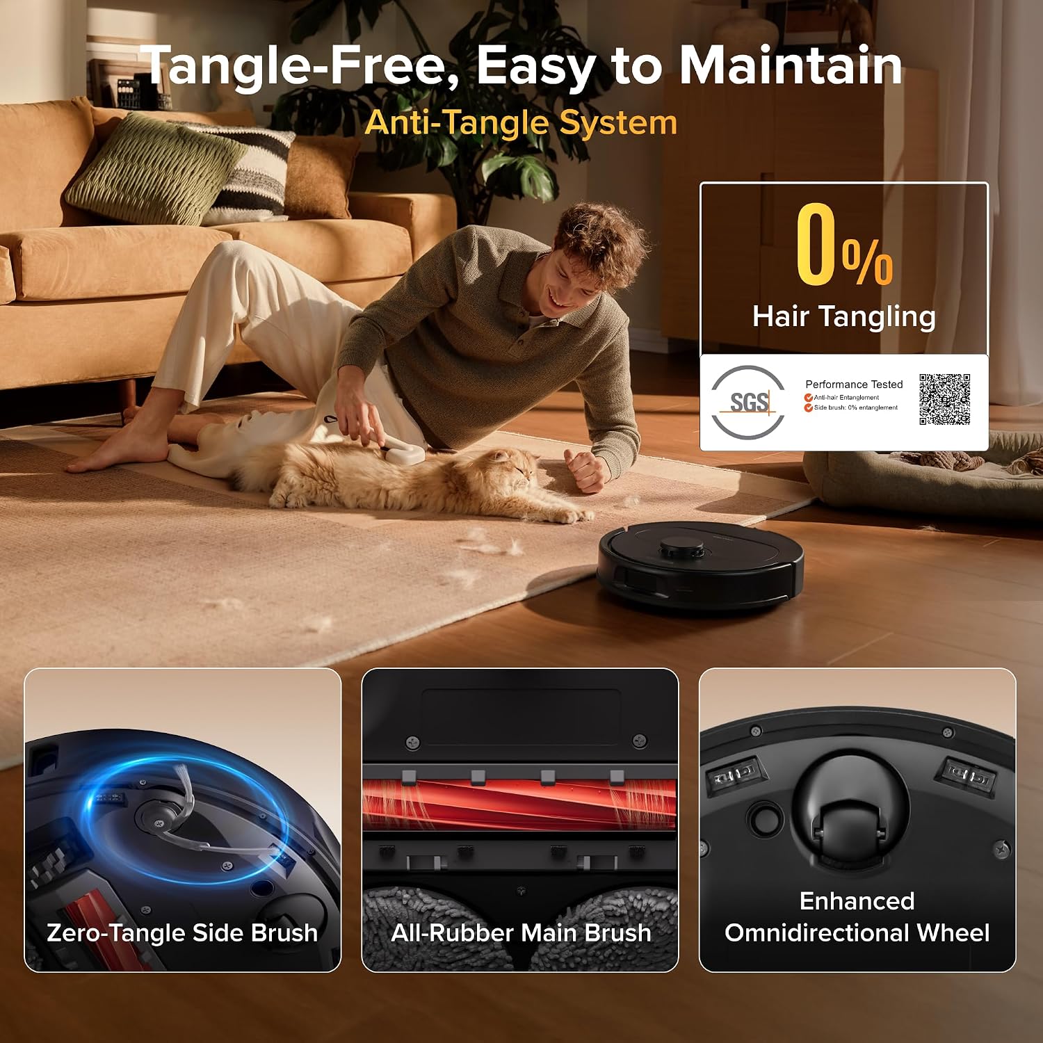 roborock Qrevo S Pro Robot Vacuum Cleaner with Mop, 18,500 Pa Suction